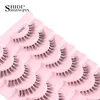 SHIDISHANGPIN 510Pairs False Lashes Cat Eye Eyelashes Eyelash 3D Mink Half Natural Makeup faux Cils maquiagem 240407