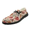 Sapatos casuais instantarts cogumelosflorals lace-up apartamentos homens mulheres tênis de moda unissex ao ar livre internos.