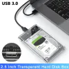 HJÄLLS USB 3.0 Extern HDD -fodral 2,5 tum hårddiskhölje 5 Gbps USB till SATA HDD SSD Hard Drive Box Harddisk Boxs For Laptop