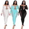 Women's Jumpsuits European Fashion Sexy Women Long Pants Lace Black