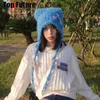 Y2k Girl Harajuku Gothic Lolita Cat ear hat hare Женщины панк -дизайнерская шляпа Winter Beanie hat gothic Lolita Streetwear Straccessories Cap 240419