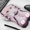 PADS DE MOUSE Le poignet repose des pads de souris Anime Sexy Girls Sexe Boobs Formidable Anti-Slip Oppai avec poignet Mat Azur Laneown Prinz Eugen Blond Levi Ackerman Y240419