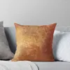 Pillow Rusted Copper And Gold Throw