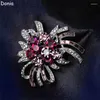 Brooches Donia Jewelry Europe And The United States Selling Colorful Retro Violet Brooch Large Luxury Flower