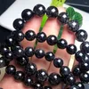 Bracelets de liaison bracelet noire noire Bracelet Crystal Healing Energy Bangles Yoga Méditation Bijoux Cadeaux 1pcs 9/12/14mm
