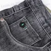Calça de jeans curto masculino para homens Baggy jorts y2k thin strtwear estriado coreano moda man shorts originais cowboy retro luxo t240419