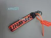 OW Key Chain Offs Nylon Ribbon Industrial Style Metal Buckle Car Pendant Tide