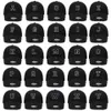 Caps de bola letras A-Z Bordado preto Basinha de beisebol de alta qualidade Moda de algodão macia Mulheres ostentam visors snapback ajustáveis Caps