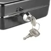 Chiave Protable Box Safe Key Locker Mini acciaio in acciaio Piggy Box Memority Cash Hidden Money Coin Gioielli in contanti con cassetto Casella di trasporto 240415