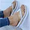 Slippers Summer New 2024 Felas de mulheres 2024 Moda Flip-On Flip Designer Brand Wedge Sandals Ladies Platform Shoes Zapatos de Mujer T240419