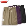 Heren shorts Hip Hop werkkleding Korte zomerijs Zijzilk Dunn snel drogen vijfpuntbroeken Casual Loose Sport Lading Meerdere zakken