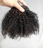Новый бразильский человеческий кудрявый утечка в утечке волос в наращивании человеческих волос необработанный натуральный черный коричневый цвет 9pcsset afro Kinky curl6447836