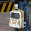 Cat Carriers Portable ryggsäck med flygbolags godkänd bärväska för resor utomhus och promenader