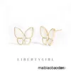 Top Quality Classic Style 2065Fanjia ButterflyEarrings with a sophisticated and temperament