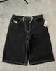 Heren shorts street esthetische kleding denim zomer baggy wide been halve broek mode sport sporten bodybuilding y2k