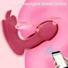 Slagen draagbare vlinder vibrator voor vrouwen draadloze afstandsbediening dildo zuigen trillings clitoris stimulator slipjes seksspeeltjes