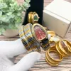 WomenWatch Quartz Watch Fashion Watch Serpentine Orologi 33 mm in acciaio inossidabile orologio oro