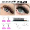 4D W EYLASH 5D 3D Ryssland Volym Lash Fluffy Premade Fans Clover Mink Faux Cil Lashes Dolly Hybrid Eyelash Cilios 240407