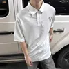 Mäns T-shirts-designer Rätt version av LVJIA 24SS Spring/Summer New Product broderad och dekorerad Poplin Polo Sticked Shirt, Unisex Polo Trend 824A