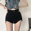 Women's Shorts Lace-up Waist Niche Denim For Women Slimming High-waist Tight Girl Design Pants