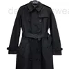 Dames Trench Coats Designer KensingtonMid Lengte Dames met dubbele breasted windbreaker Dames Popular Slim Fit Style Luov