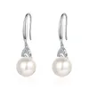 Dingle örhängen Momulberry Pearl 925 Sterling Silver Jewelry Ear Studs Romantic Boutique Lämplig för fest födelsedag v