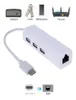 USB31 Typec to RJ45 Ethernet Network Card LAN Adapter 3 Port USB 31 Hub для MacBook планшета PC PHone5094327