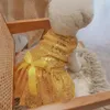 Jupe de vêtements pour chiens Bow Design Dinner Mesh Polyester Pet Pelins Robe de mariée pour fête