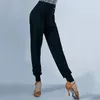 Wear 2024 Femmes Pantalons de danse latine Pratique Vêtements Chacha Samba Rumba Ballroom lâche Léopard noir