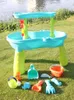 Wassertisch rotierend Happy Duschspielzeug Baby Indoor Strand spielen Wassertisch Wasserrad Outdoor Jungen und Mädchen