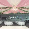 1 Panel Wedding Ceiling Drapes Romantic Wedding Arch Draping Fabric Chiffon Curtain for Party Ceremony Stage Wedding Decoration 240419