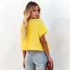 Blusas de mujer blusa de manga corta tops de verano con cuello en v camiseta casual con diseño de nudos dobladillo suelto para un