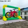 wholesale Customized Huge Inflatable Red Bicycle Model Arch Photo Frame For Advertising And Business Promotions