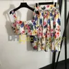 Flower Crop Tanp Top Summer Beach Rückenfreies Halfterkleid sexy Falten Miniröcke Designwer Blumendruck Hochtütig Schlinge Kleider für Urlaub