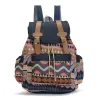 Backpacks 2023 Fashion High Quality Bohemian Backpacks Vintage Women Canvas Backpack Ethnic Travel Bags for Teen Girls Schoolbag Rucksack