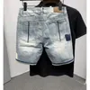 Shorts de jeans rasgados masculino clara quinta calça moderna masculina all-match shorts solo de lã para homens