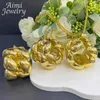 Brincos de colar Conjunto de jóias de jóias de ouro 24k Dubai 24k