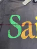 Men's T-Shirts Saint Michael Colorful Letter Printing T-Shirt Men Women T Top Vintage Washed T Shirt T240419