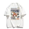 Camiseta para hombres Magikarp impreso Summer de manga corta Summer Kanji Kanji Funny Fish Street Camiseta de gran tamaño ropa 240412