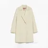 Abrigo de lujo Cazón de cachemir Designer Coat Womens Wool Blend Coat Maxmaras 2024 Producto de primavera/verano Nuevo Producto para mujeres