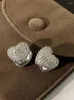 Kolczyki stadnorskie M Dwuściódm Miłość Elegancka metalowa złote klipy do uszu Pearl Ear