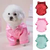 Vêtements pour chiens tissu doux pour animaux de nuit Pyjamas avec col de chemise confortable à deux pattes pour chiens Clôture des chats