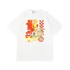 RHUDE Shirt Herren Designer T -Shirts Kurzärmele Clotheshigh Qualität Luxus Sommer Mode Strandbrief Druck Mode Buchstabe gedruckter Crew Hals xy18