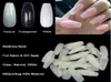 600pcsBag Ballerina Nail Art Tips TransparentNatural False Coffin Nails Art Tips Flat Shape Full Cover Manicure1431594