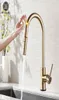 Pull Out Sensor Kitchen Faucet Brushed Gold Sensitive Touch Control Faucet Mixer For Kitchen Touch Sensor Kitchen Mixer Tap T200428088605