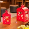 Candle Holders Christmas Red Iron Candlestick Storm Lantern Xinqite Gifts Home Decorations Soft Decoration Ornaments Wedding Supplies