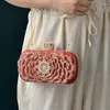 Bolsas de bolsas de noite bolsas de diamante de bolsa vermelha Bolsas de marcas Mujer para mulheres Designer de flores Telefone de luxo Crossbody Burse