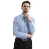 Camisas de vestido masculinas homens de cor sólida camisa corporativa algodão moda clássica clássica básica casual branca manga longa trabalhador de escritório roupas de marca