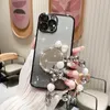 livraison gratuite caisses de téléphone portable bling avec un boîtier de ramiage de mode miroir