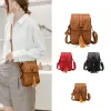 Brieftaschen Fashion Mini Frauen Designerin kleiner Schulter -Messenger -Tasche PU Leder Brieftasche Lady Telefontasche Frauen Flip Telefontasche